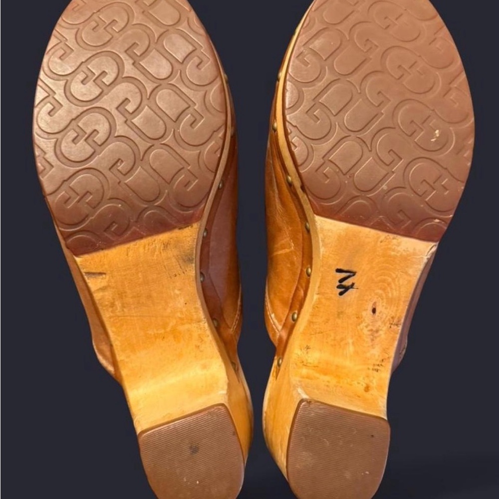 Brown Leather Clogs - Picture 5 of 5